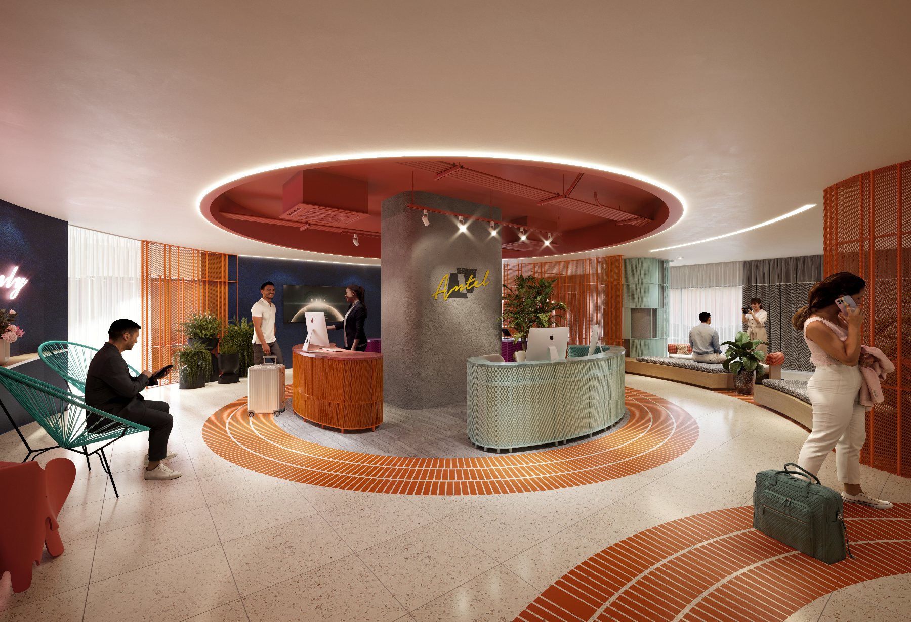 The Bedrock grand lobby artist impression