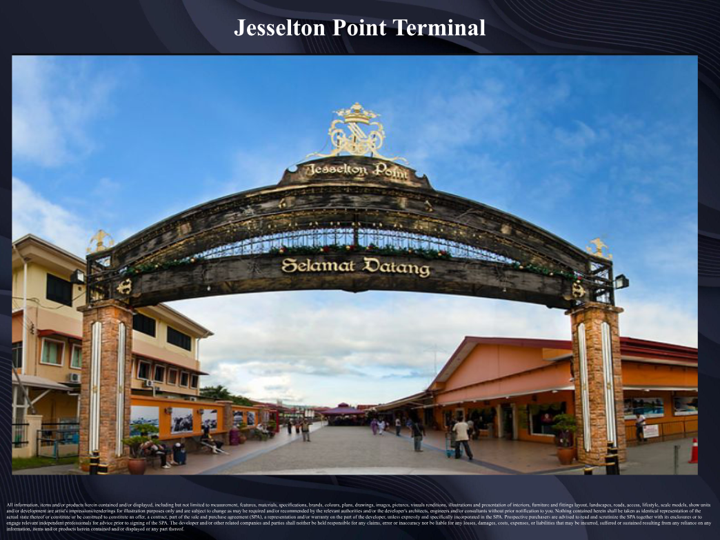 Jesselton Point waterfront at sunset
